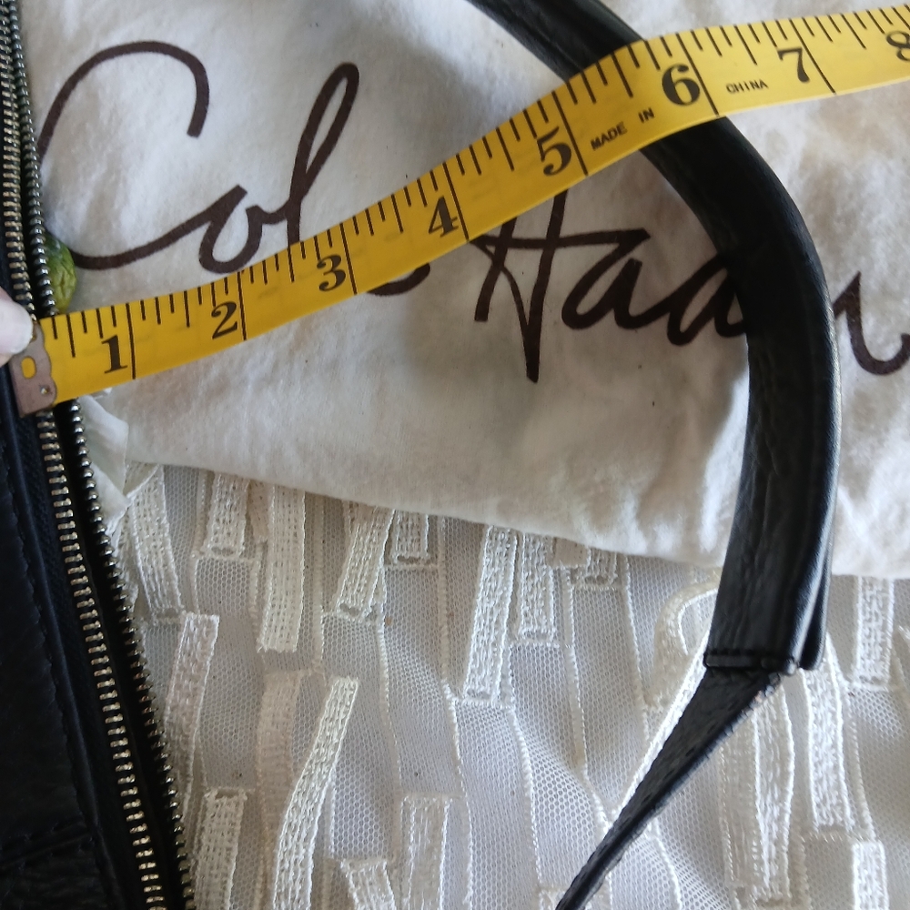 Cole Haan Black Leather Shoulder Bag - Picture 10 of 10